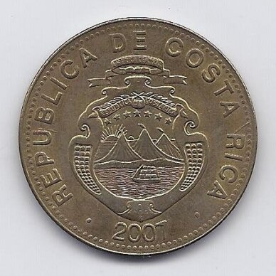 COSTA RICA 500 COLONES 2007 KM # 239.1a VF 1