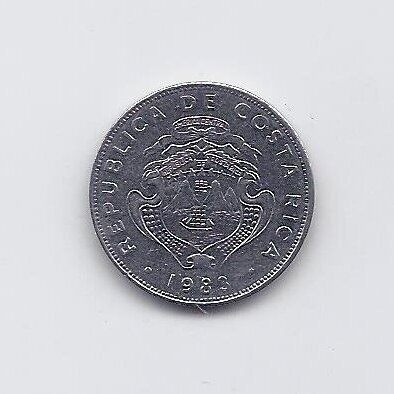COSTA RICA 50 CENTIMOS 1983 KM # 209.1 VF 1