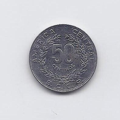 COSTA RICA 50 CENTIMOS 1983 KM # 209.1 VF