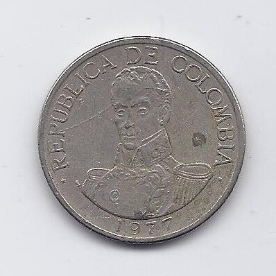 COLOMBIA 1 PESO 1977 KM # 258 F 1