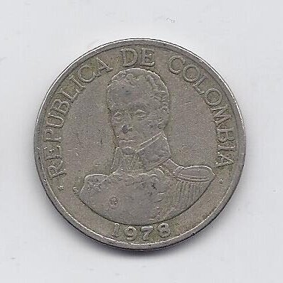 COLOMBIA 1 PESO 1978 KM # 258 F 1