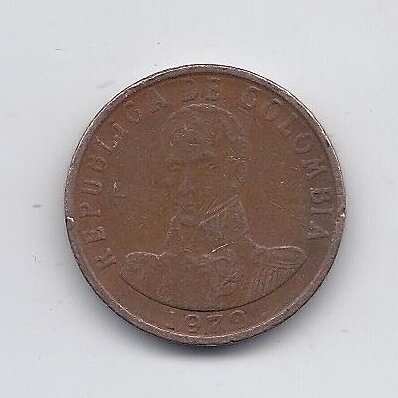 COLOMBIA 2 PESOS 1979 KM # 263 VF 1