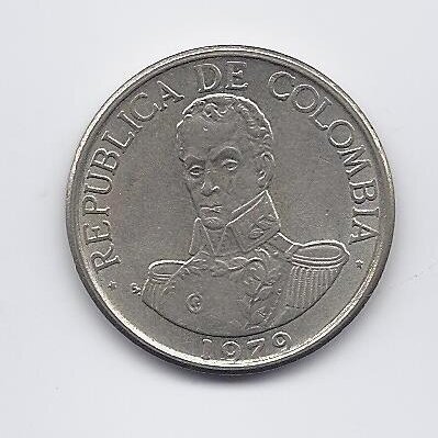 COLOMBIA 1 PESO 1979 KM # 258 VF 1