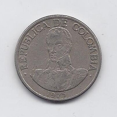 COLOMBIA 1 PESO 1975 KM # 258 F 1