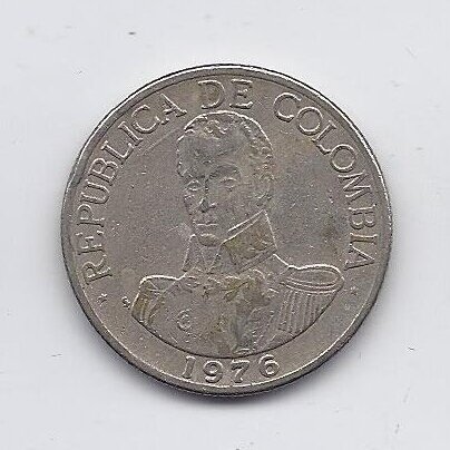 COLOMBIA 1 PESO 1976 KM # 258 F 1
