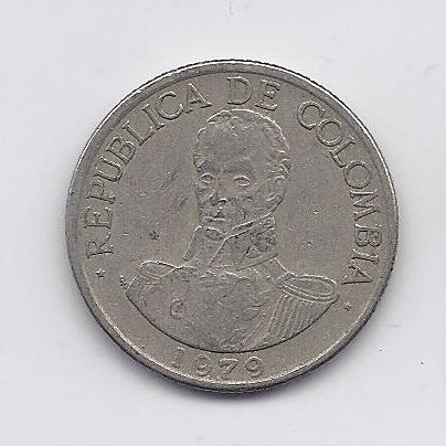 COLOMBIA 1 PESO 1979 KM # 258 F 1