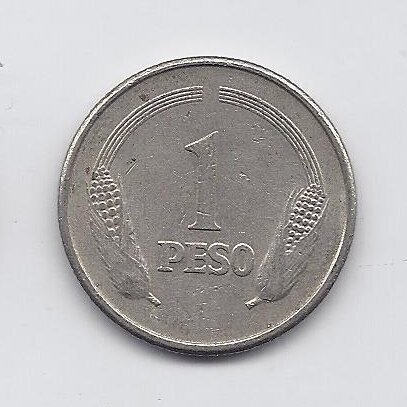 COLOMBIA 1 PESO 1975 KM # 258 VF