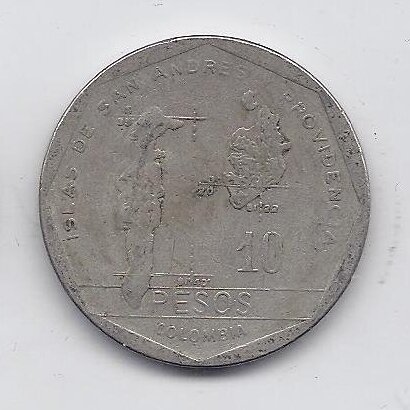 COLOMBIA 10 PESOS 1981 KM # 270 F