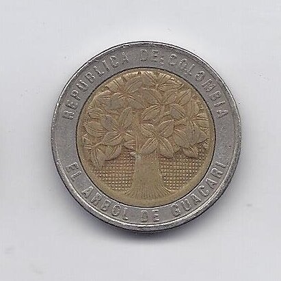 COLOMBIA 500 PESOS 1994 KM # 286 VF 1