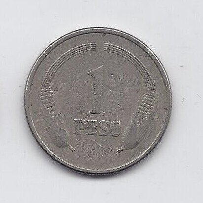COLOMBIA 1 PESO 1975 KM # 258 F