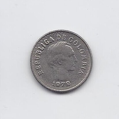 COLOMBIA 10 CENTAVOS 1972 KM # 253 VF 1