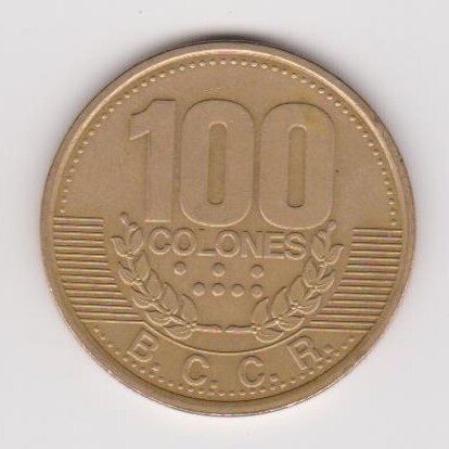 COSTA RICA 100 COLONES 1995 KM # 230 VF