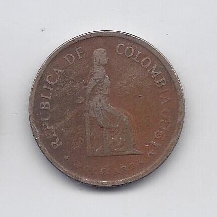 COLOMBIA 5 PESOS 1980 KM # 268 VF 1