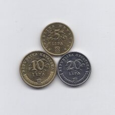 KROATIJA 2017 m. 3 monetų rinkinys