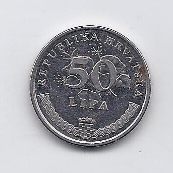 CROATIA 50 LIPA 2001 KM # 8 XF