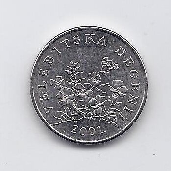 CROATIA 50 LIPA 2001 KM # 8 XF 1