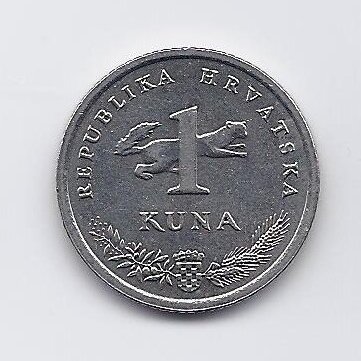 CROATIA 1 KUNA 2011 KM # 9.1 VF
