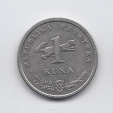 CROATIA 1 KUNA 1999 KM # 9.2 VF