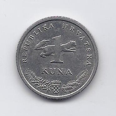 CROATIA 1 KUNA 2001 KM # 9.1 VF