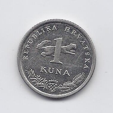 CROATIA 1 KUNA 2017 KM # 9.1 F/VF