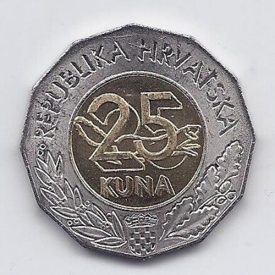 CROATIA 25 KUNA 1997 KM # 49 AU Esperanto Congress 1