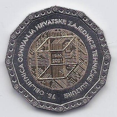 CROATIA 25 KUNA 2021 KM # new UNC 75th Anniversary of Croatian Association of Technical Culture CROATIA 25 KUNA 2021 KM # new UNC 75th Anniversary of Croatian Association of Technical Culture