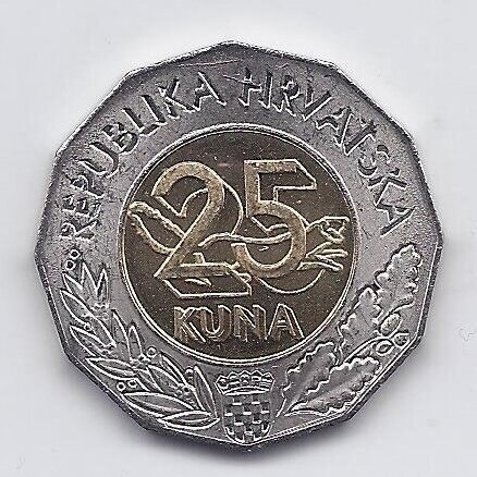 CROATIA 25 KUNA 1997 KM # 49 AU Esperanto Congress 1