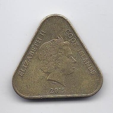 COOK ISLANDS 2 DOLLARS 2015 KM # new VF 1