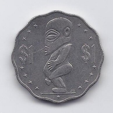 COOK ISLANDS 1 DOLLAR 2003 KM # 416 VF