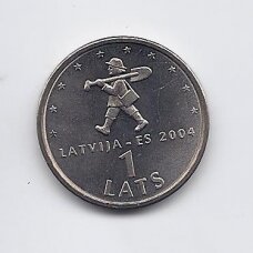 LATVIJA 1 LATS 2004 KM # 61 UNC ES
