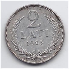 LATVIJA 2 LATI 1925 KM # 8 VF