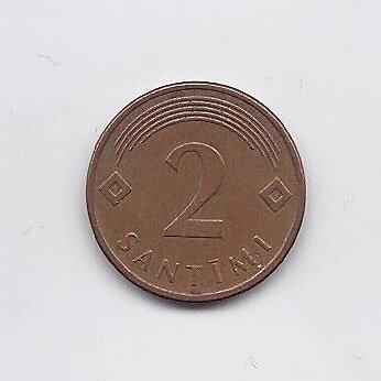 LATVIJA 2 SANTIMI 2007 KM # 21 VF