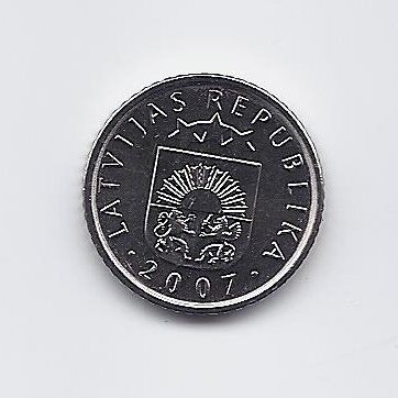 LATVIJA 50 SANTIMU 2007 KM # 13 UNC 1