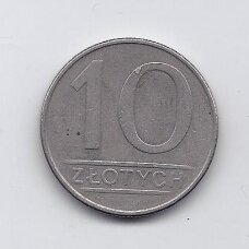 POLAND 10 ZLOTYCH 1986 Y # 152.1 VF/XF POLAND 10 ZLOTYCH 1986 Y # 152.1 VF/XF