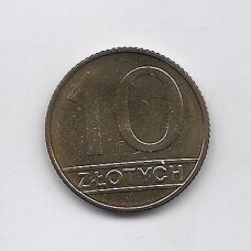 POLAND 10 ZLOTYCH 1989 Y # 152.2 AU POLAND 10 ZLOTYCH 1989 Y # 152.2 AU