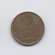 POLAND 2 ZLOTE 1975 Y # 80.1 VF POLAND 2 ZLOTE 1975 Y # 80.1 VF