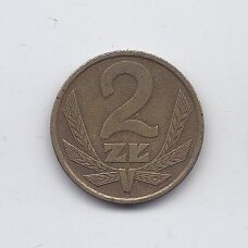 POLAND 2 ZLOTE 1976 Y # 80.1 VF POLAND 2 ZLOTE 1976 Y # 80.1 VF