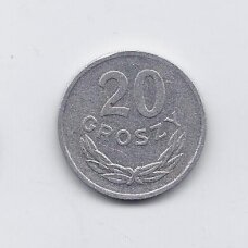 LENKIJA 20 GROSZY 1965 Y # 47A VF