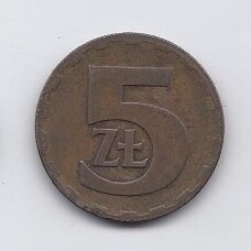 POLAND 5 ZLOTYCH 1975 Y # 81.1 VF POLAND 5 ZLOTYCH 1975 Y # 81.1 VF