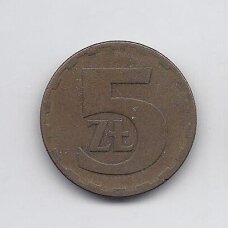 POLAND 5 ZLOTYCH 1976 Y # 81.1 VF POLAND 5 ZLOTYCH 1976 Y # 81.1 VF
