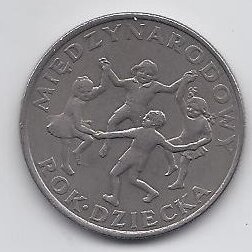 POLAND 20 ZLOTE 1979 Y # 99 VF YEAR OF CHILDREN
