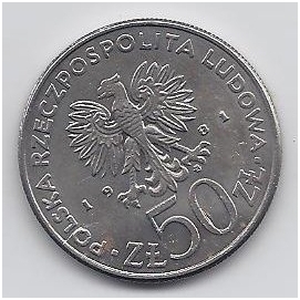 POLAND 50 ZLOTYCH 1981 Y # 124 XF/AU Bolesław II Smialy 1