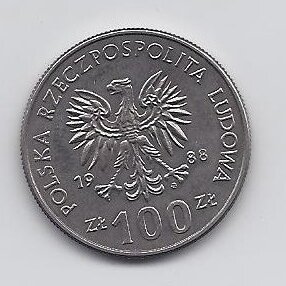 POLAND 100 ZLOTYCH 1988 Y # 182 AU Greater Poland Uprising 1