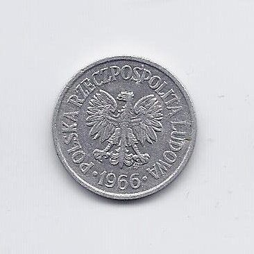 POLAND 10 GROSZY 1966 Y # AA47 VF 1