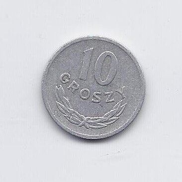 POLAND 10 GROSZY 1970 Y # AA47 VF