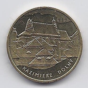 POLAND 2 ZLOTE 2008 Y # 641 AU Kazimierz Dolny