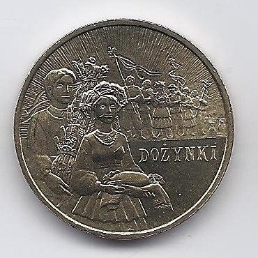POLAND 2 ZLOTE 2004 Y # 507 AU Harvest Festival