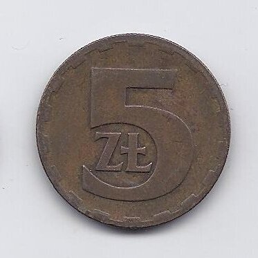 POLAND 5 ZLOTYCH 1975 Y # 81.1 VF