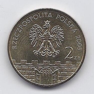 POLAND 2 ZLOTE 2005 Y # 564 AU Gniezno 1