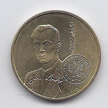 LENKIJA 2 ZLOTAI 2014 Y # 901 AU Janas Karskis